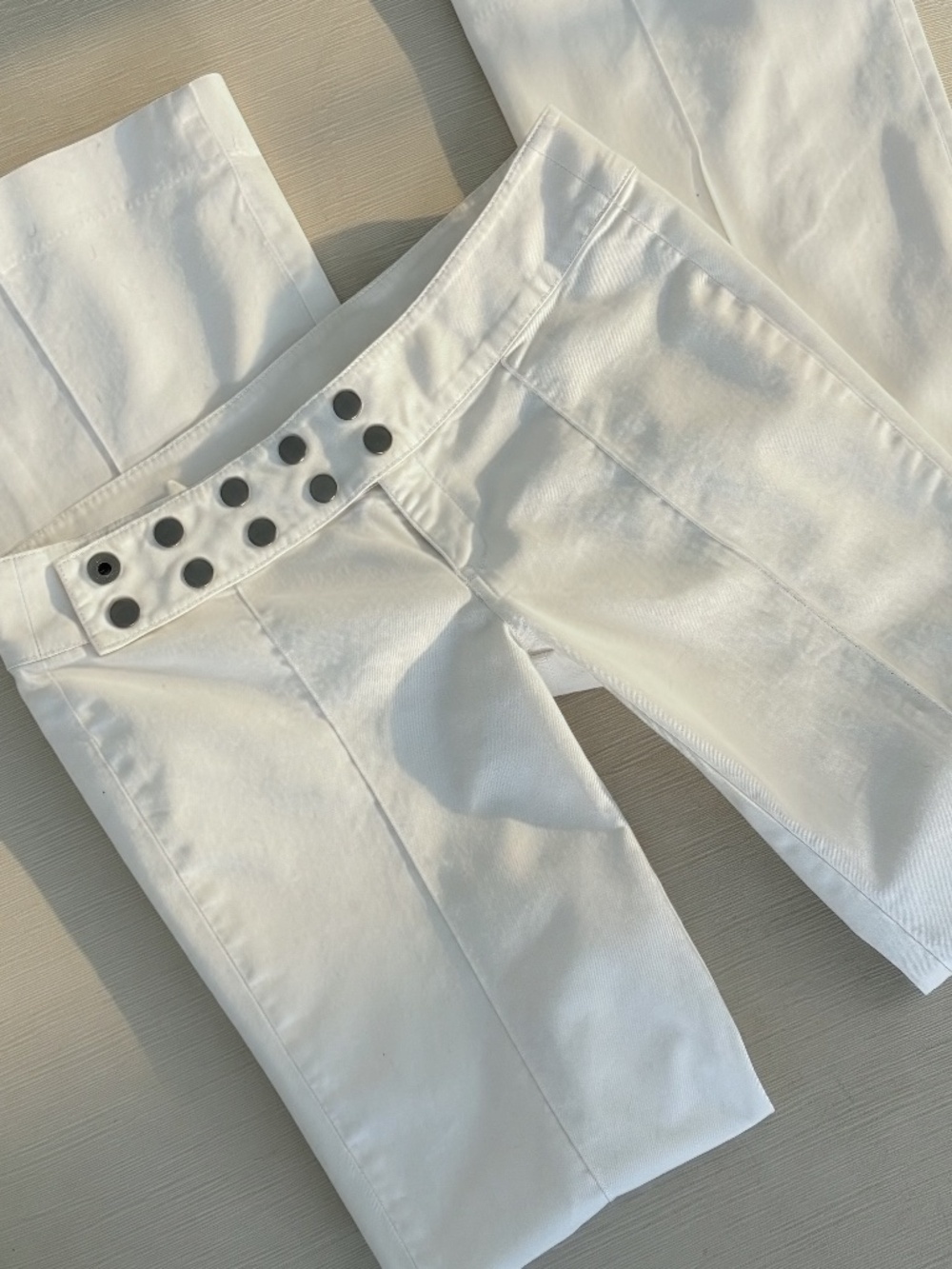 Vintage Diesel Y2K White Low Rise Bootcut Pants 28